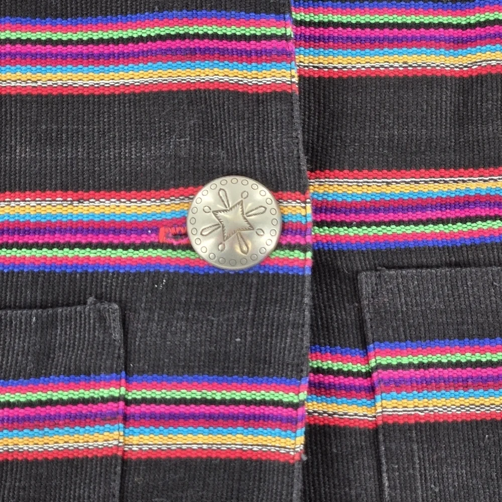 Kelly Stryker Western Colorful Striped Chic Blazer